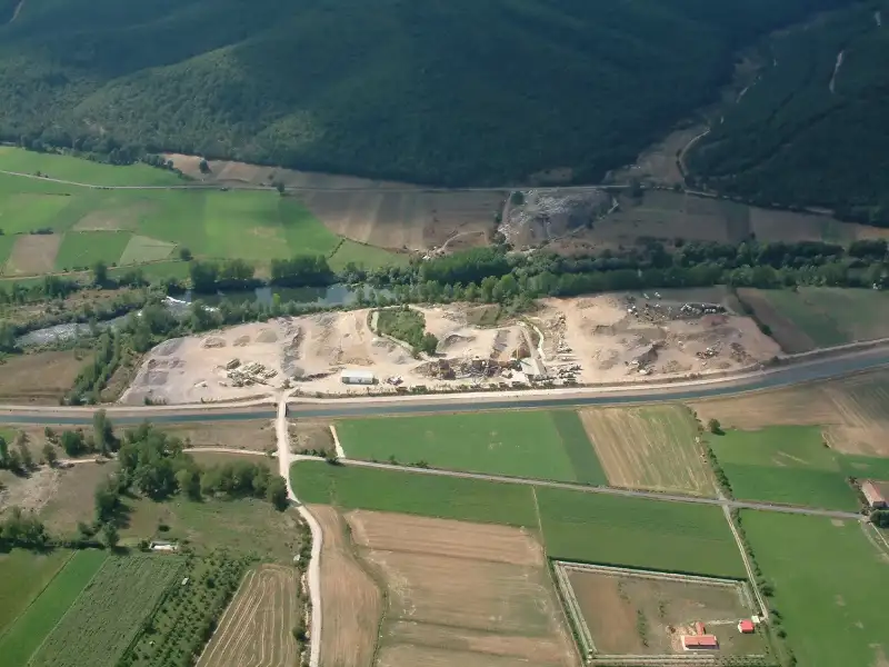 Hormigones Robles - Paisaje aéreo instalaciones